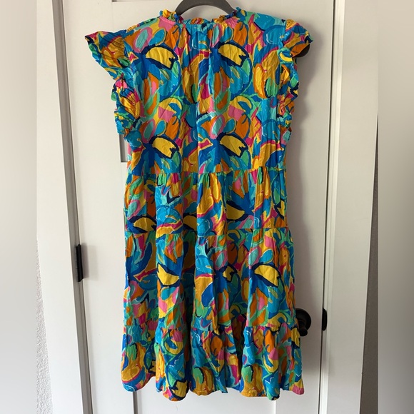 Umgee Multicolor Ruffle Dress - Picture 5 of 6